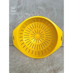 Yellow Plastic Strainer‎ Colander Bowl Kitchen Gadget Draining Basket